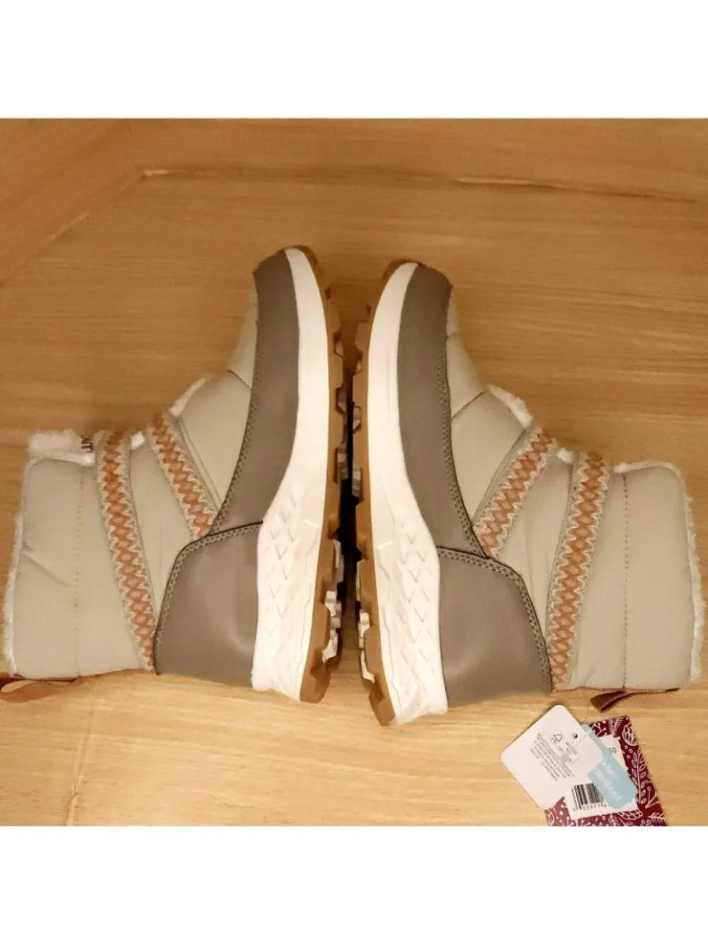 Muk Luk Womens New Beige Wren Snow Boot 9